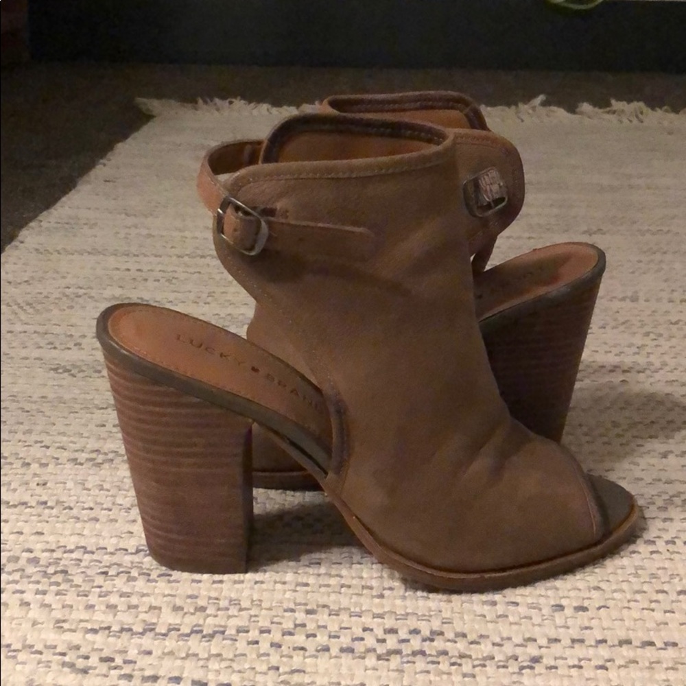 Lucky Brand Peep Toe Heels